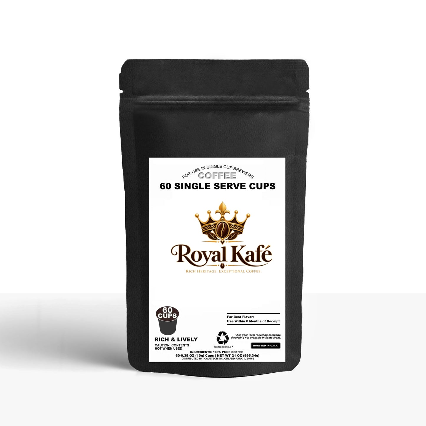 60 Pack Single Serve Coffee Capsules
